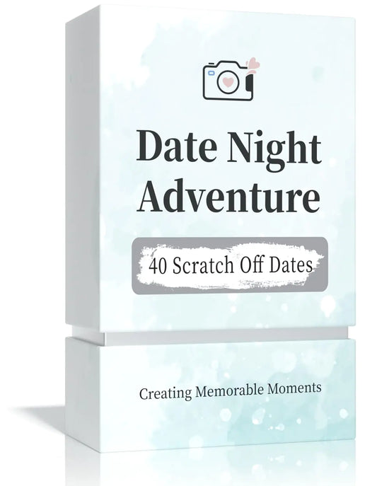 40 Date Ideas for Couples Date Night - Unique Scratch Off Date Night Card Games Great as Couple Gifts for Boyfriend - Romantic Newlywed Wedding Anniversary Couples Valentines Day Gifts for Him Her